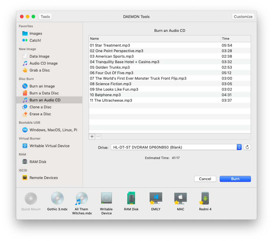 audio cd burner mac free download