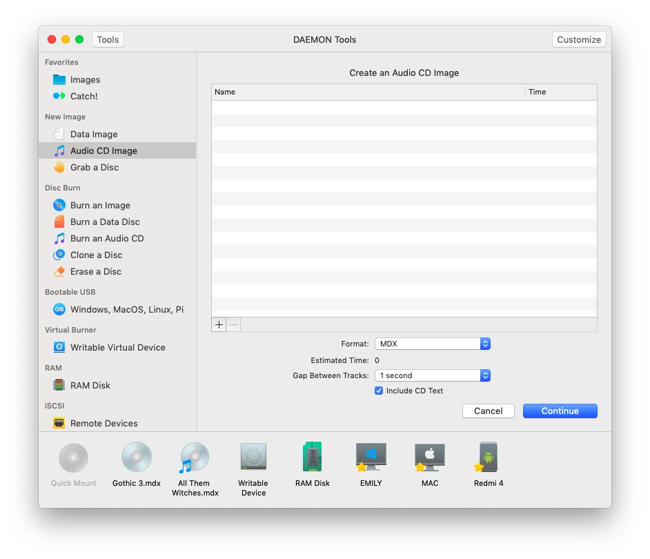 software to create a disk image for mac