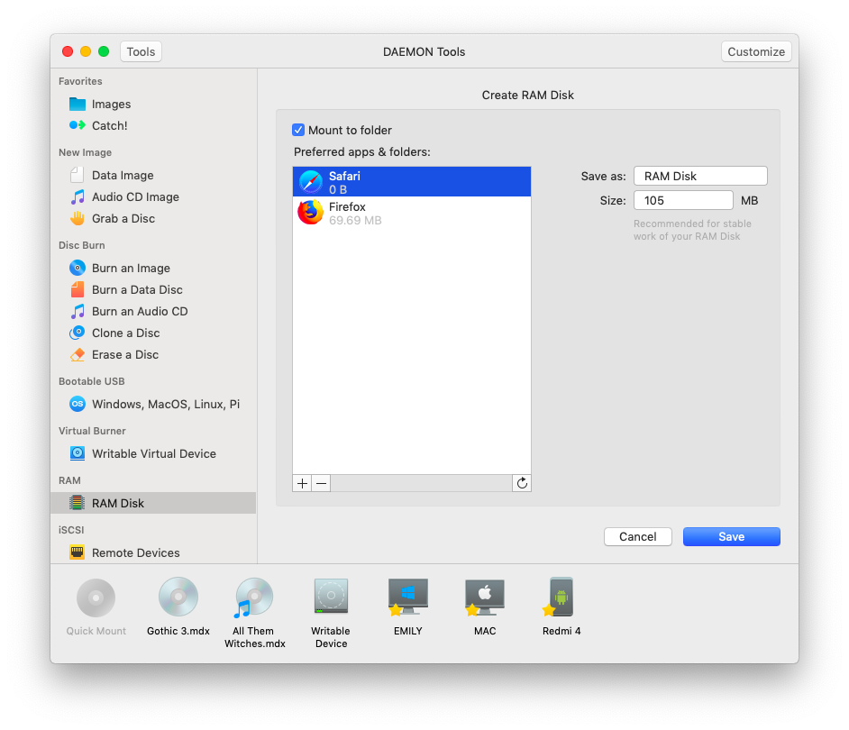 download the last version for mac Miray RAM Drive